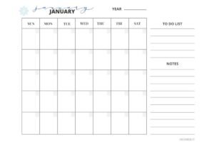 calendario mensual con formulario destacado