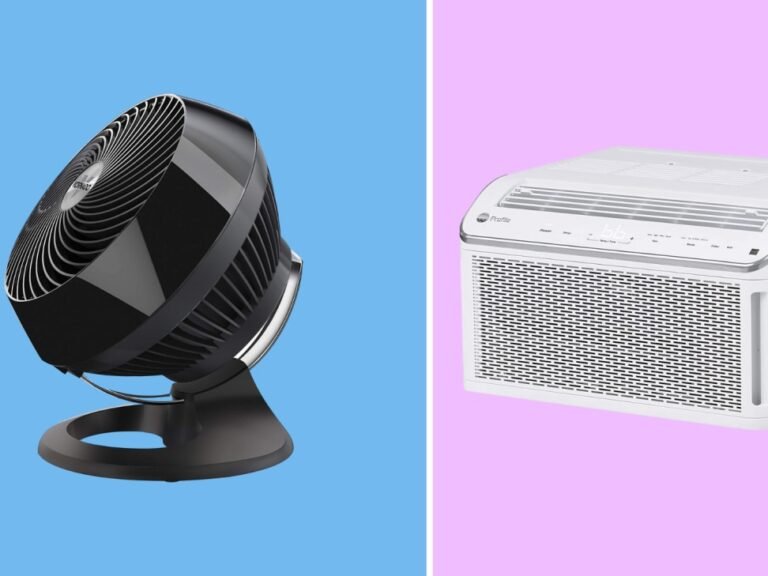 comparacion visual de aire acondicionado y ventilador funcionando