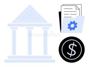 Cuáles Son Las Modificaciones Recientes En La Ley De Impuesto A Las Ganancias 1 edificio gubernamental con simbolos de finanzas