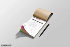 factura impresa con sello de retencion visible