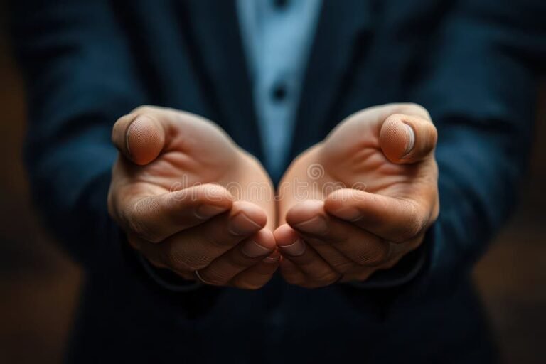 manos extendidas en senal de espera