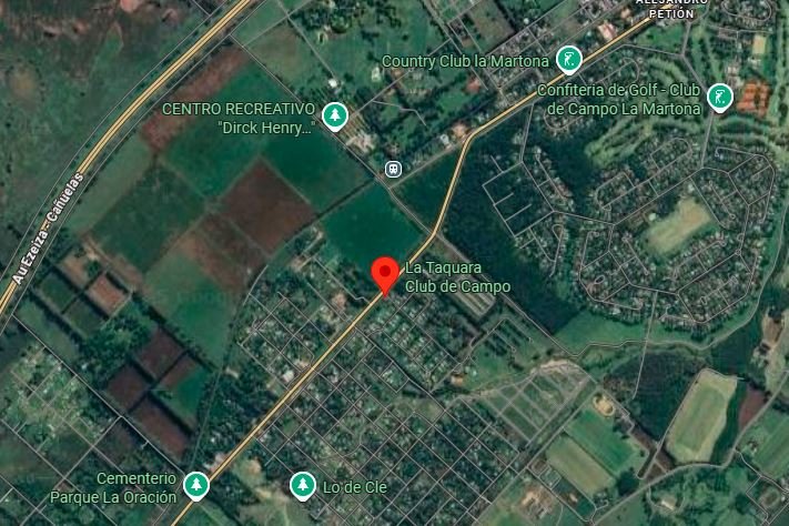 mapa satelital de club de campo canuelas