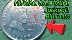 moneda de 1 peso con detalle de error